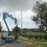 בהתקנת העירוב בשכונת הר חומה בסיוע מנוף גבהים שברשות ה'מרכז'